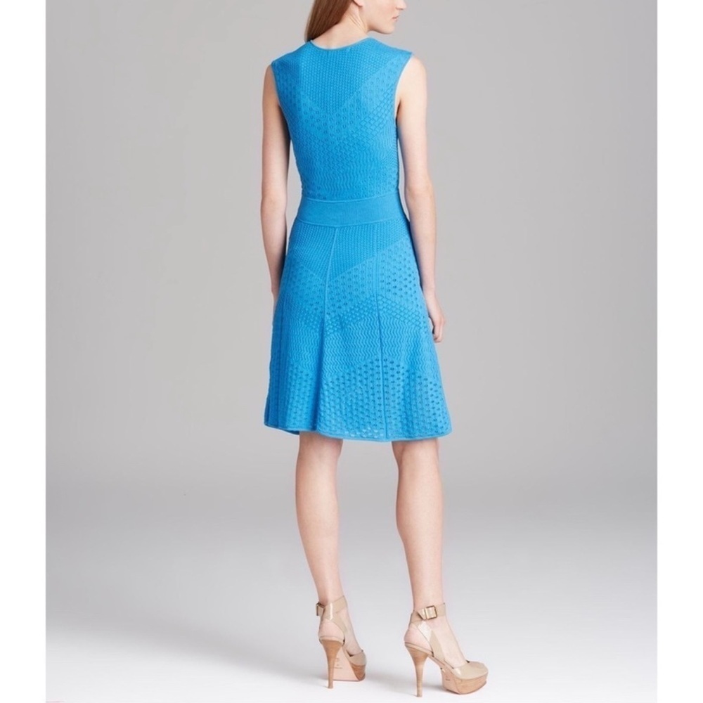 Catherine Malandrino Favorites Betty Pointelle Knit Dress Mediterranean Blue - Picture 3 of 11